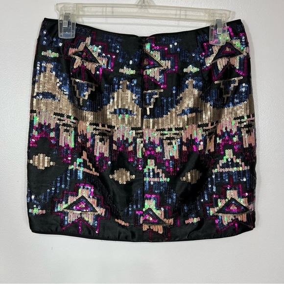 Forever 21 Sequin Colorful Mini Skirt Small - Picture 4 of 13